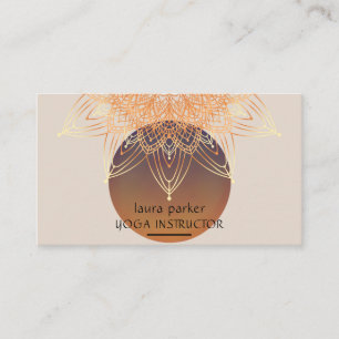 Mandala Medizin Yoga Lotus Boho Vintag Visitenkarte