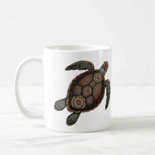 Mandala Meeresschildkröte Tasse - Ocean Life Coffe