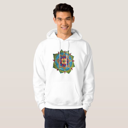 Mandala Men's Basic Hooded Sweatshirt (Vorne ganz)