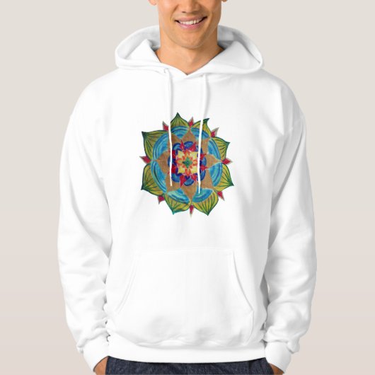 Mandala Men's Basic Hooded Sweatshirt (Vorderseite)