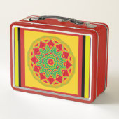 Mandala Metal Lunch Box (Rückseite)