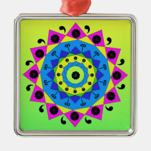 Mandala Metal Ornament Aus Metall