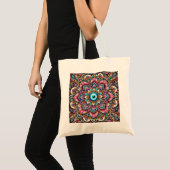 Mandala mit bösen Augen Tragetasche (Vorderseite (Produkt))