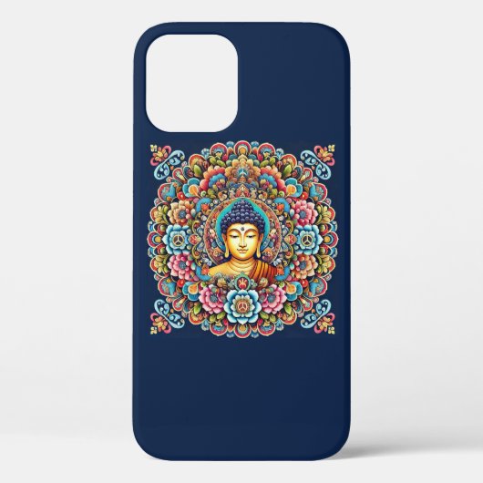 Mandala mit Buddha Case-Mate iPhone Hülle (Rückseite)