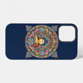 Mandala mit Buddha iPhone Hülle (Rückseite (Horizontal))
