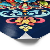 Mandala mit Buddha Poster (Ecke)
