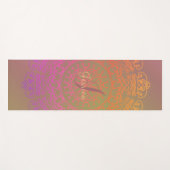 Mandala mit erdgetöntem Namen Yoga Mat Yogamatte (Vorderseite (Horizontal))