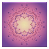 Mandala mit ethnischer Blüte Poster (Vorderseite)