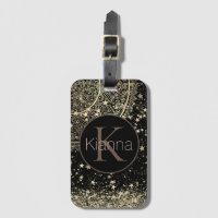Mandala mit Gold Stars Monogramm bezaubern