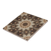 Mandala mit sechseckigen Elementen Fliese (Seite)