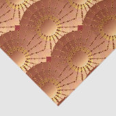 Mandala mit Sternen - Kupfersatin-Gradient Seidenpapier (Ausschnitt)