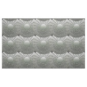 Mandala mit Sternen - Silbergrauer Satin-Farbverla Stoff (Fat Quarter (45,7 x 55,9 cm))