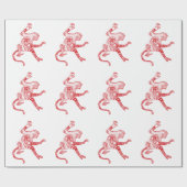 Mandala Monkey Wrapping Paper Geschenkpapier (Flach)