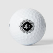 Mandala Monogram Golfball (Vorderseite)