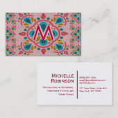 Mandala-Monogramm Visitenkarte (Vorne/Hinten)