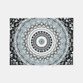 Mandala-Monster 2 Fleecedecke (Vorderseite (Horizontal))