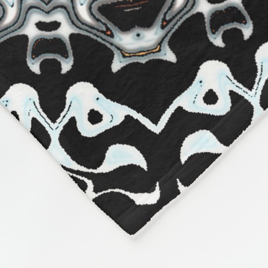 Mandala-Monster 2 Fleecedecke (Ecke)