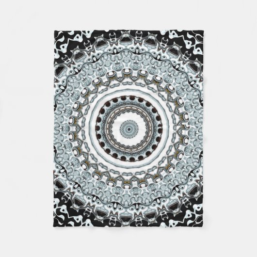 Mandala-Monster 2 Fleecedecke (Vorderseite)