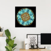 Mandala-Monster 4 Poster (Heimbüro)