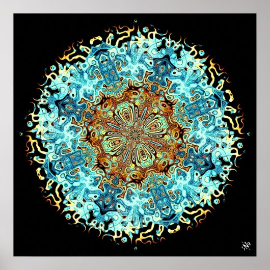 Mandala-Monster 4 Poster (Vorne)