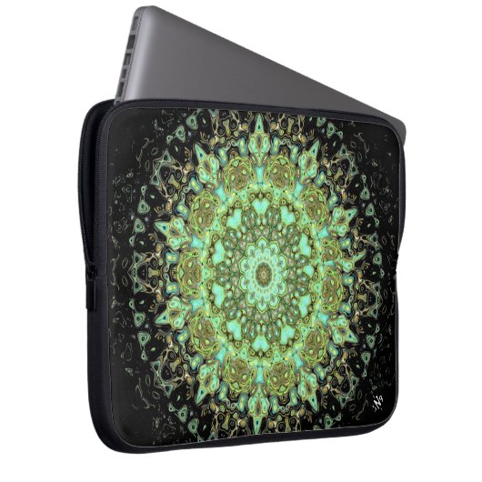 Mandala-Monster Laptopschutzhülle (Vorne Rechts)