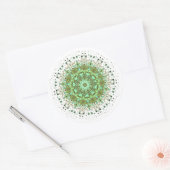 Mandala-Monster Runder Aufkleber (Umschlag)