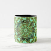 Mandala-Monster Zweifarbige Tasse (Mittel)