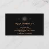 *~* Mandala Moon Alchemy Shaman Sacred Geometry Visitenkarte (Rückseite)