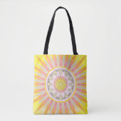 Mandala Morning Sun Farbenfrohe Tasche (Vorderseite)
