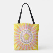 Mandala Morning Sun Farbenfrohe Tasche (Rückseite)