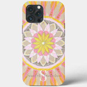 Mandala Morning Sun Mit Monogramm iPhone Gehäuse Case-Mate iPhone Hülle
