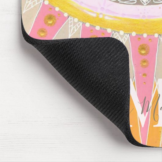 Mandala Morning Sun modische Mousepad (Ecke)