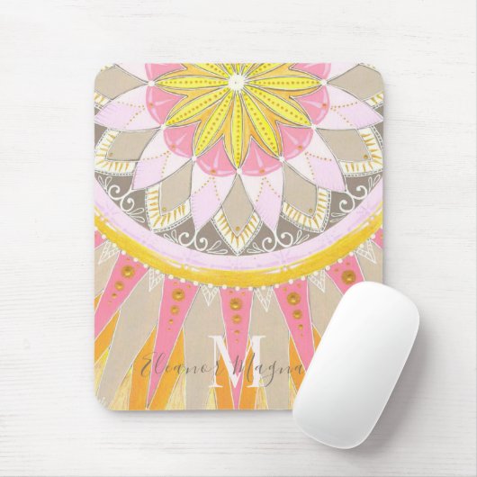 Mandala Morning Sun modische Mousepad (Mit Mouse)