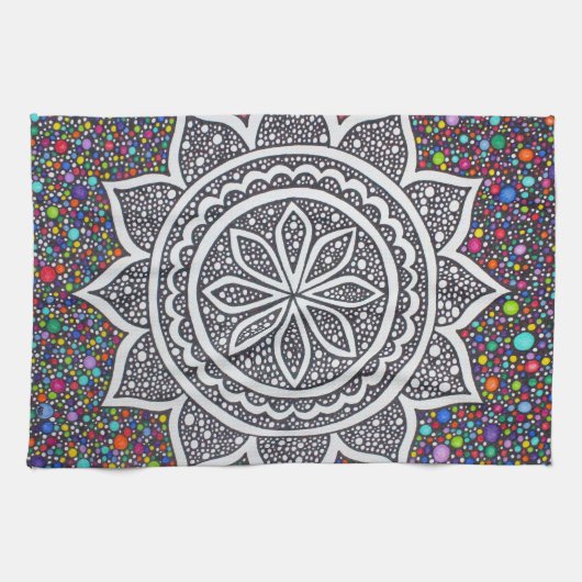 Mandala Mosaic 2025 Geschirrtuch (Horizontal)