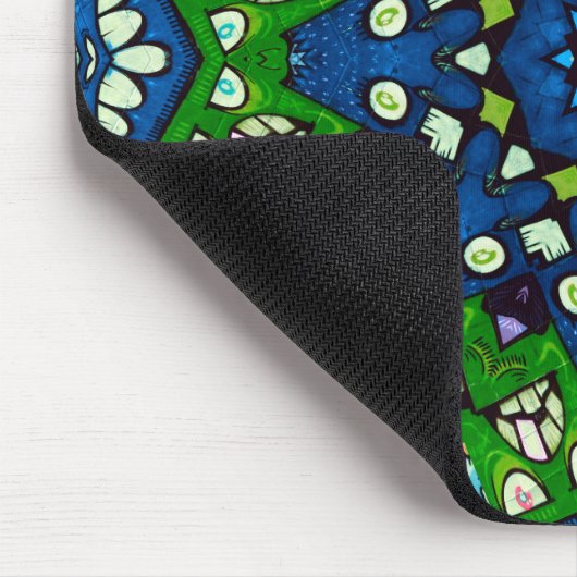 Mandala Mosaic Rosette Boho Retro Hippie Mousepad (Ecke)