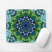 Mandala Mosaic Rosette Boho Retro Hippie Mousepad (Mit Mouse)