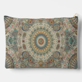 Mandala Mosaic Zippered Pouch Zubehörtasche (Rückseite)