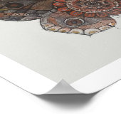 Mandala Moth Poster von Shelley (Ecke)