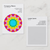 Mandala Motif 010 Visitenkarte (Vorne/Hinten)
