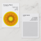 Mandala Motif 019 Visitenkarte (Vorne/Hinten)