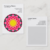 Mandala Motif 01 Visitenkarte (Vorne/Hinten)