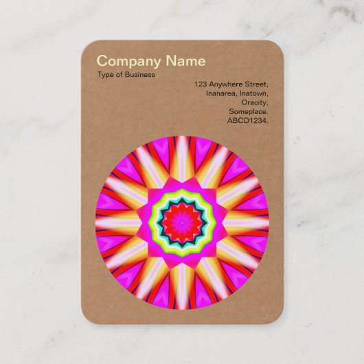 Mandala Motif 030 - Pappe Visitenkarte (Vorderseite)