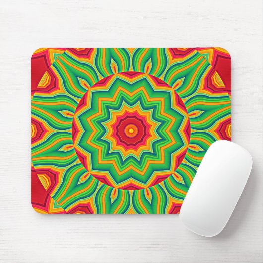 Mandala Mouse Pad Mousepad (Mit Mouse)