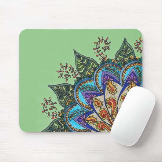 Mandala Mouse Pad Mousepad (Mit Mouse)