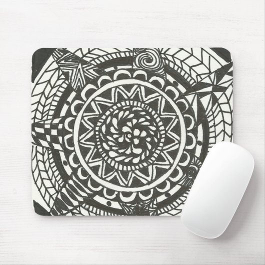 Mandala mousepad (Mit Mouse)
