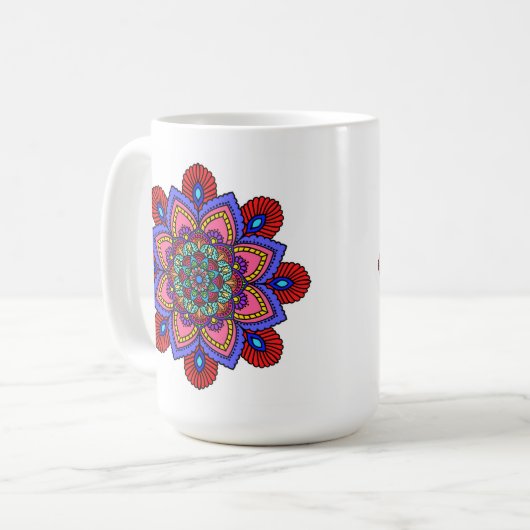  Mandala Mug Kaffeetasse (Vorderseite Links)