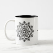 Mandala Mug – Marry & Bright Inspirational Gift Zweifarbige Tasse (Links)