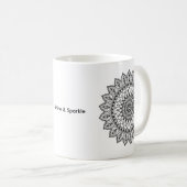 Mandala Mug – Shine & Sparkle Inspirational Gift Kaffeetasse (VorderseiteRechts)