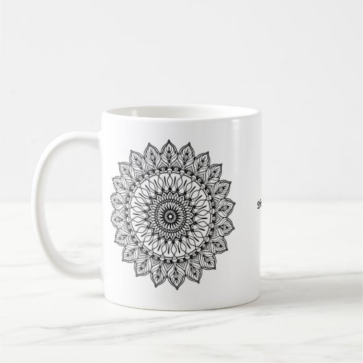 Mandala Mug – Shine & Sparkle Inspirational Gift Kaffeetasse (Links)