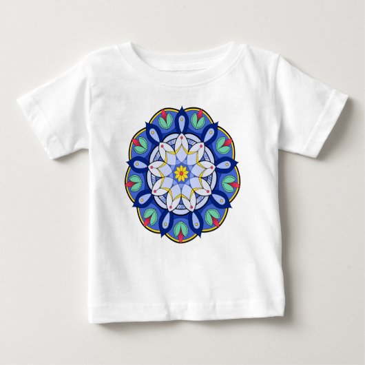 Mandala Muster 01 Baby T-shirt (Vorderseite)